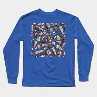 Cartoon Hand-drawn Dessert Pattern Long Sleeve T-Shirt